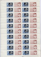 SOVIET UNION 1967 All-union Philatelic Exhibition Pane Pf 20 Stamps + Labels MNH / **.  Michel 3351 Zf I - Full Sheets