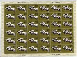 SOVIET UNION 1977 Olympic Publicity 15 K. + 6 K. Sheet Of 36 MNH / **.  Michel 4645 - Hojas Completas