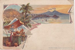 POSTCARD ITALIA ITALY  - LITHO - RICORDO DI NAPOLI - Napoli (Naples)