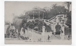 MONTE CARLO - N° 989 - LA MONTEE DES TERRASSES AVEC PERSONNAGES - CPA NON VOYAGEE - Les Terrasses