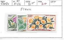 CONGO N° A 2/4 ** FLEURS COTE : 21.15 € - Neufs