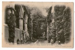 CPA  SIMPLE    76   VALMONT   1904     RUINES DE L ABBAYE    LE PARC - Valmont