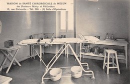 77-MELUN- MAISON DE SANTE CHIRURGICALE DE MELUN, DES DR MATRY ET PHILARDEAU SALLE D'OPERATION - Melun