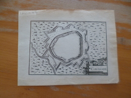 Carte Plan 17ème Tassin Caussade Tarn 19.5 X 15.5 Cm Environs - Landkarten