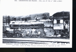 LOCOMOTIVES DE FRANCE - Gares - Avec Trains