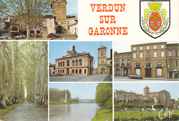 82  VERDUN SUR GARONNE - MULTIVUES / BLASON - Verdun Sur Garonne