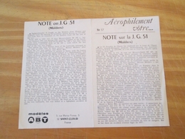 DEC514 :  Pour Collectionneurs Avertis : NOTICE De Décals MARQUE ABT Années 60/70 : N°17 NOTE SUR LA JG 51 MÖLDERS  . Pa - Aerei