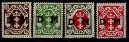 Danzig Dienstmarken 1921 Mi 2-3; 8-9 * [040518XXII] - Dienstzegels