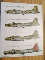 DEC514 Planche Couleur ESCI Années 70/80 :   39/45 US AIR FORCE B-17 FLYING FORTRESS , Accompagnait Des Planches Additio - Airplanes