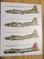 DEC514 Planche Couleur ESCI Années 70/80 :   39/45 US AIR FORCE B-17 FLYING FORTRESS , Accompagnait Des Planches Additio - Aviones