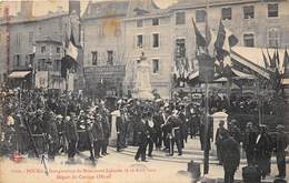 01-BOURG- INAUGURATION DU MONUMENET LALANDE , LE 28 AVRIL 1909 , DEPART DU CORTEGE OFFICIEL - Otros & Sin Clasificación