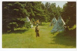 ROCKY POINT, Prince Edward Island, Canada, Chief Red Cliff, MICMAC Indian Village, Old Chrome Postcard - Sonstige & Ohne Zuordnung