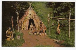 ROCKY POINT, Prince Edward Island, Canada, Birch Bark Wigwam, MICMAC Indian Village, Old Chrome Postcard - Andere & Zonder Classificatie