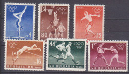 PGL BZ152 - JEUX OLYMPIQUES 1956 BULGARIE Yv N°867/72 ** - Estate 1956: Melbourne