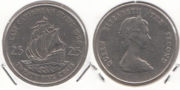 East Caribbean States 25 Cents 1996 Km#14 - Used - Ostkaribischer Staaten