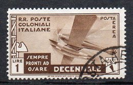 1933 Marcia Su Roma Aerea N. A25 Timbrato Used - Emisiones Generales