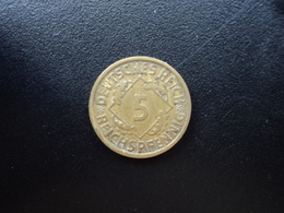 ALLEMAGNE : 5 REICHSPFENNIG  1930 A   KM 39    TTB - 5 Rentenpfennig & 5 Reichspfennig