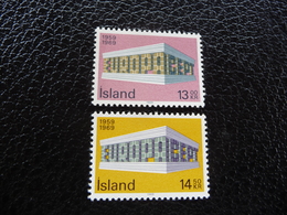 TIMBRES   ISLANDE        1969     N  383 / 384   COTE  5,00  EUROS      NEUFS  LUXE** - Unused Stamps