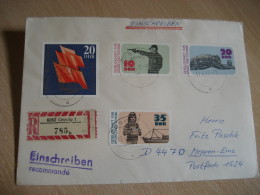 DIVING Coswig 1977 Cancel Registered Cover DDR GERMANY - Immersione