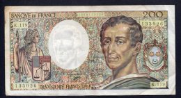 Banconota Francia - 200 Franchi 1991 (circolata) - 200 F 1981-1994 ''Montesquieu''