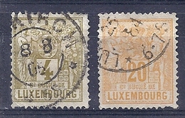 180028190  LUXEMBURGO  YVERT   Nº 49/53 - 1882 Alegorias