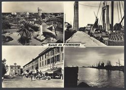 Saluti Da Fiumicino (Roma) - Vedutine - Viaggiata 1956, FG - Fiumicino