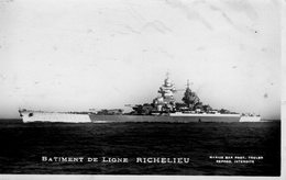 MARINE NATIONALE - BATIMENT DE LIGNE "RICHELIEU" - Otros & Sin Clasificación