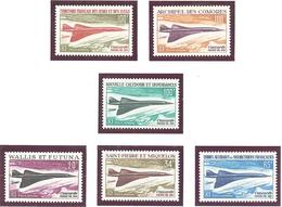 Concorde**; MNH: Sauf Polynesie; TAAF* Cote 238.00€ - 1969 Avion Supersonique Concorde