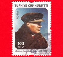 TURCHIA - Usato - 2010 - Kemal Ataturk, Politico - 80 - Oblitérés