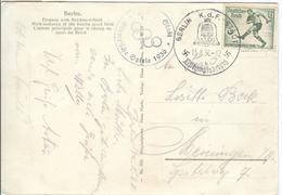 GERMANY Used Olympic Hans Hartz Postcard Nr.803 With By-stamp Cancel KdF Stadt - Ete 1936: Berlin