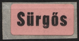 EXPRESS - Self Adhesive Vignette Label - 1980's Hungary Ungarn Hongrie - Not Used - Vignette [ATM]