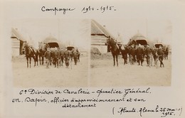 HAUTE-ALSACE - Campagne 1914-1915 - 6ème Division De Cavalerie - Quartier Général      ( Carte-photo ) - Guerre 1914-18