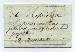 MP  MONTELIMAR   Manuscrit Lenain N°1A / Dept 25 Drome / 1782 - 1701-1800: Précurseurs XVIII