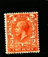 GREAT BRITAIN - 1912  KGV  2d  ORANGE  WMK ROYAL CYPHER  MINT   SG 368 - Unused Stamps