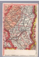 Germany Deutschland Colmar Münster Mühlhausen Landkarte Map, Ca 1900, 2 Scans - Cartes Géographiques