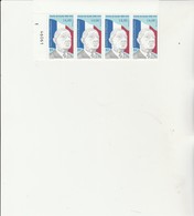 ST PIERRE ET MIQUELON - 25 E ANNIVERSAIRE MORT DU GLE DE GAULLE .N° 622 BANDE DE 4 NEUVE BDF -COTE : 23,60 € - Unused Stamps