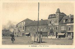 Aulnoye  Place De La Gare  CPA 1939 - Aulnoye