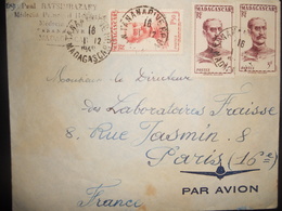 Madagascar Lettre De Tananarive 1949 Pour Paris - Lettres & Documents