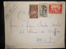 Aef Lettre De Fortlamy Aeroport 1961 Pour Paris - Lettres & Documents