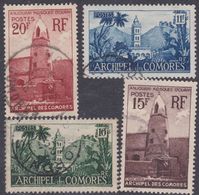 Comores N° 8 / 11  O  Partie De Série : Sites, Les 3 Valeurs  Oblitérations Moyennes Sinon TB - Used Stamps