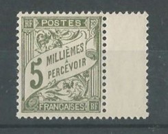 EGYPT FRANCE 1921 ISSUE POSTAGE DUE MNH 1928 - 1930 FRENCH POST OFFICES ALEXANDRIA 5 M MARGIN GREEN SG D93 - 1915-1921 Protettorato Britannico