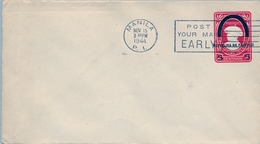 Delcampe - 1944 , FILIPINAS , MANILA  , SOBRE ENTERO POSTAL , POST YOUR MAIL EARLY - Filippijnen