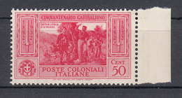 Emissioni Generali - Cinquantenario Garibaldino (1932) - 50 Cent. ** - Emisiones Generales