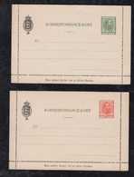 Dänemark Denmark 1905 2 Stationery Lettercards Mint - Briefe U. Dokumente