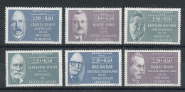 2454 à 2459**Personnages Célèbres 1987 - Unused Stamps