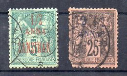 Zanzibar N°17 Ob + 24 Ob Def - Used Stamps