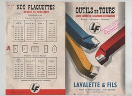 Outils De Tours Carbure Tungstène Burtin Lyon Lavalette Vitry Sur Seine  LF - Autres & Non Classés
