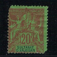 ANJOUAN           N°  YVERT    7 ( 2° Choix )        NEUF SANS GOMME        ( SG  011 ) - Unused Stamps
