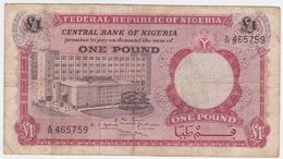 Nigeria P 8 - 1 Pound 1967 - Fine - Nigeria