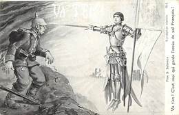 - Thèmes -ref-W889- Illustrateur Solomko - Illustrateurs - Jeanne D Arc A L Allemand " Vas-t'en " - Guerre 1914-18 - - Solomko, S.